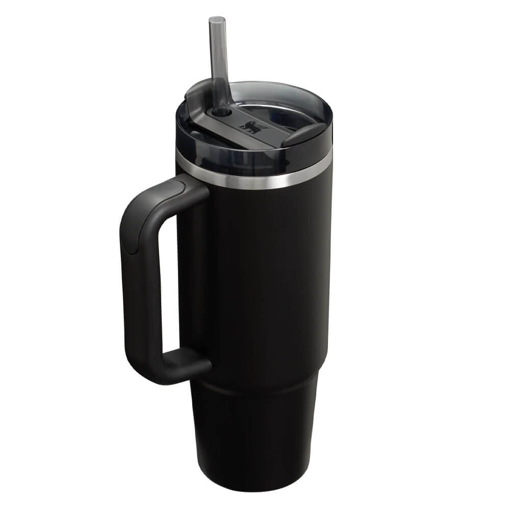 Stanley 30oz Black cup — FlowState lid and reusable straw