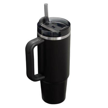 Stanley 30oz Black cup — FlowState lid and reusable straw